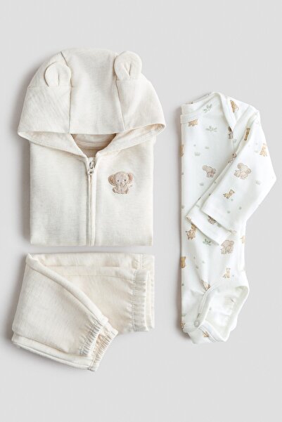 H&M 3 Parçalı Pamuklu Set