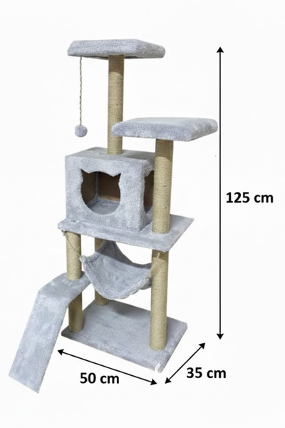 Missidea S9 Cat Scratching Tower with Platform 124 cm Gray