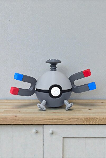 GiginGo Magnemite Poke Topu 6 cm Figürü - Pokemon Magnemite Karakteri Pokeball