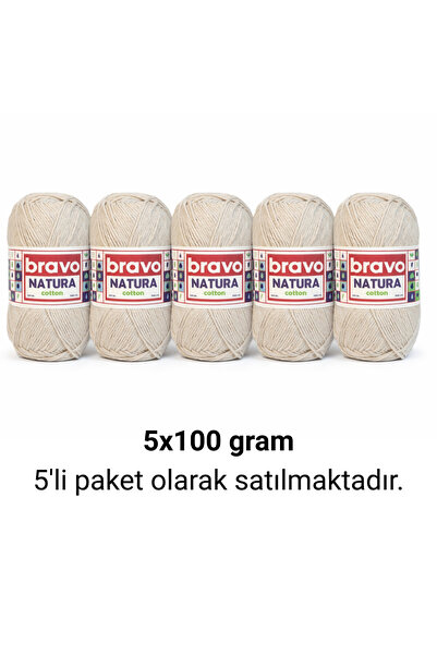 Bravo Natura Cotton Stone 304 Pamuk Pređa 100gr 200m