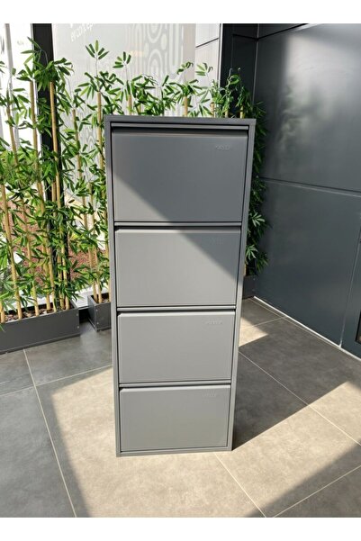 KASER Metal Ayakkabılık-4'lü-Antrasit