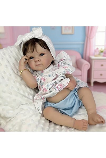 LunaDefano 48 cm Reborn Bebek – Gerçekçi Görünümlü Vinil Bebek Oyuncak