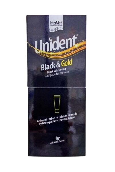 İNTERMED Unident Black gold charcoal toothpaste 100ml