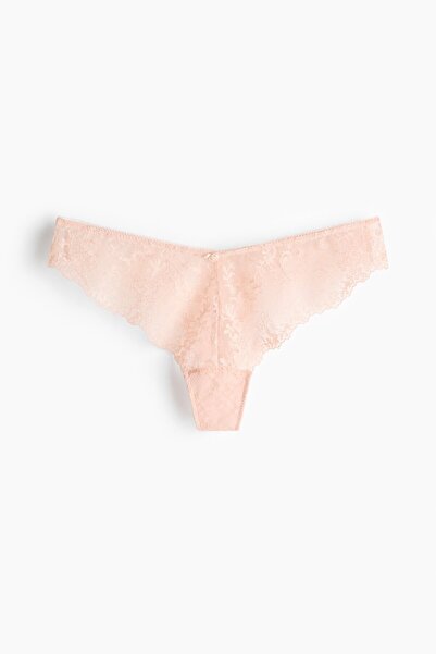 H&M İşlemeli Thong Külot