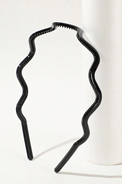 New Obsessions Wavy Black Midi Crown