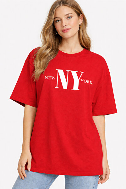 ArtYus New York Ny Printed Cotton Relaxed Fit Round Neck Unisex T-Shirt
