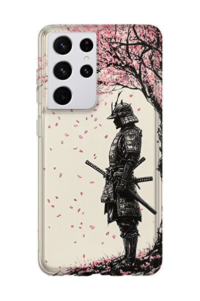 lelia حافظة هاتف شفافة مطبوعة متوافقة مع هاتف سامسونج جالاكسي S21 الترا |   ا...