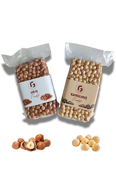 Gebi Vakumlu Çiğ İç Fındık 500 g & Vakumlu Kavrulmuş Fındık 500 g