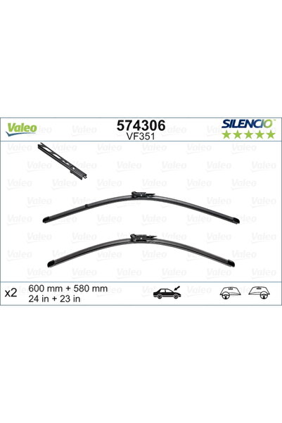 VALEO Lamelă ștergătoare 574306