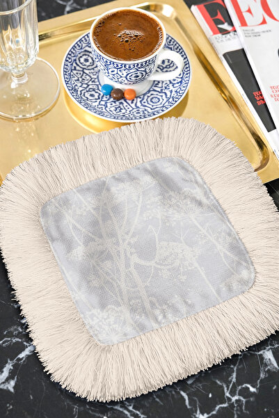 Evimde Bambaşka Thin Elegant Natural Fringed Presentation Decoration Handkerc...