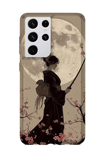 lelia حافظة هاتف شفافة متوافقة مع جالاكسي S21 الترا مطبوع |   مجموعة كاتانا ل...