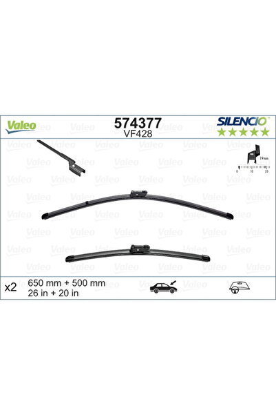 VALEO Lamelă ștergătoare 574377