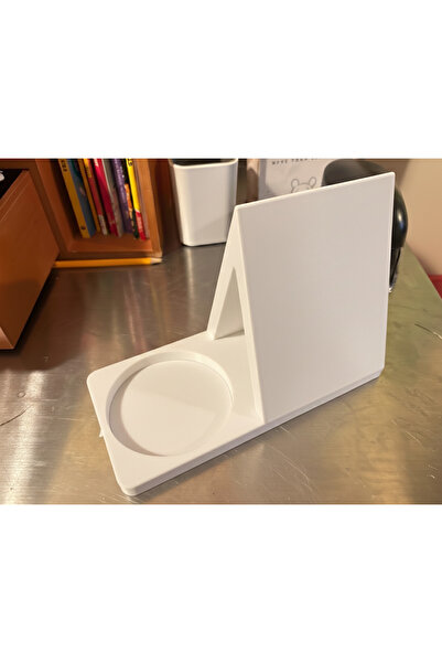 Teknovagroup حامل الكتب وقاعدة الأكواب - منظم سطح المكتب لتجربة قراءة ممتعة