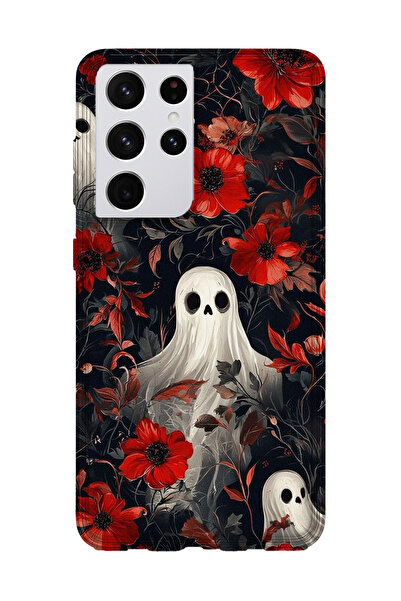 lelia حافظة هاتف شفافة مطبوعة متوافقة مع هاتف سامسونج جالاكسي S21 الترا |   ا...