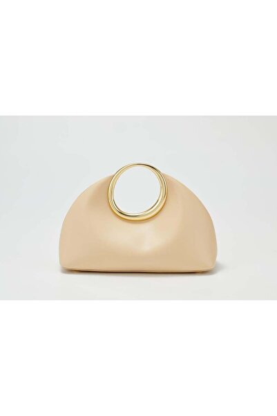 Generic Zajal - Clutch Bag - Single Handle Beige