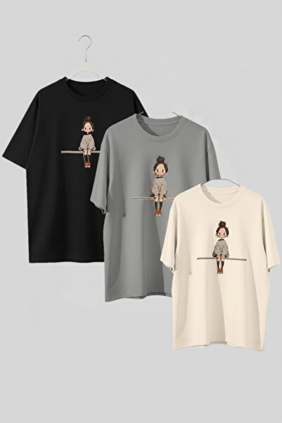 ZİYMO 3-компонентна печатна велосипедна тениска с яка