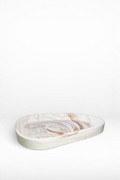 MORF Design MERMER Serisi Dekoratif Beton Tepsi | Amorf Çok Amaçlı Düzenleyici