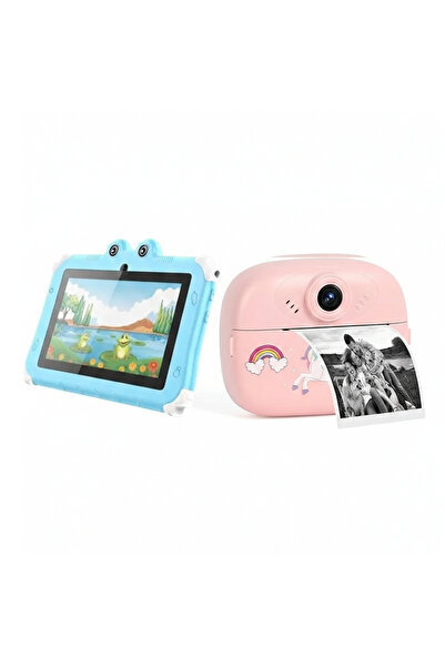 DmarQa 2-in-1 Kids Tablet with Instant Print Camera – Educational Learning & ...
