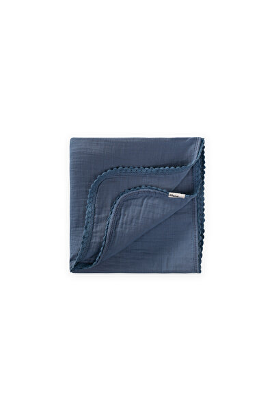 Cigit Double Layer Muslin Baby Blanket with Pom Pom