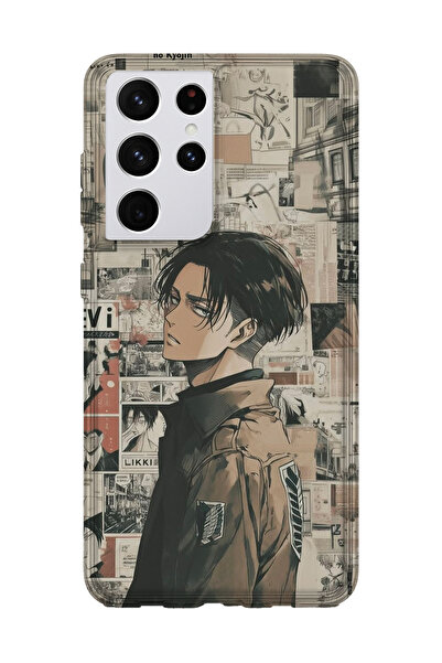 lelia حافظة هاتف شفافة مطبوعة متوافقة مع هاتف سامسونج جالاكسي S21 الترا |   ا...