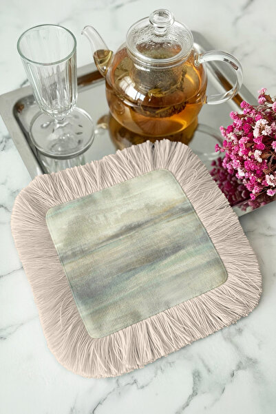 Evimde Bambaşka Șervețel de prezentare cu franjuri cu efect de calea a apei î...