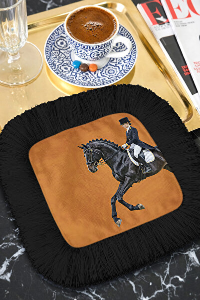 Evimde Bambaşka Елегантна салфетка с подковообразен мотив - спортно-шик Класи...