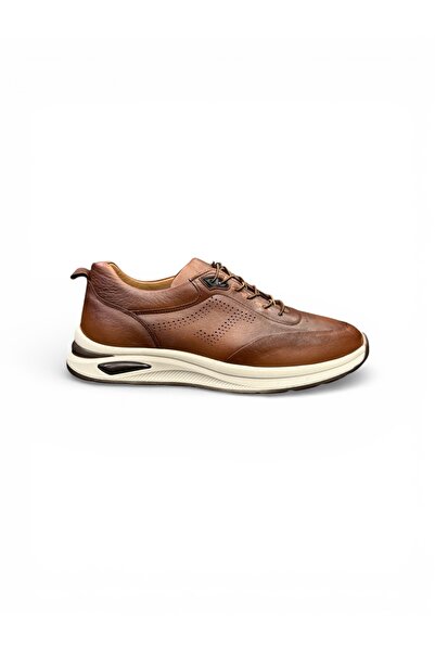 İYİSİNDEN SHOES حذاء رياضي كلاسيكي يومي من الجلد البني للرجال