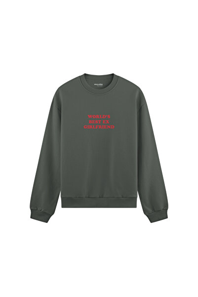 The Lucid Lab World's Best Ex Girlfriend Oversize Sweatshirt - Anthracite