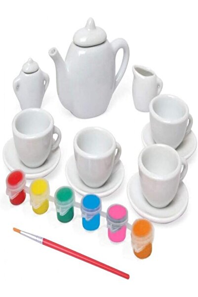 Leno DIY Paint A Cup Tea Party Set - Craft Kit For Boys/ Girls