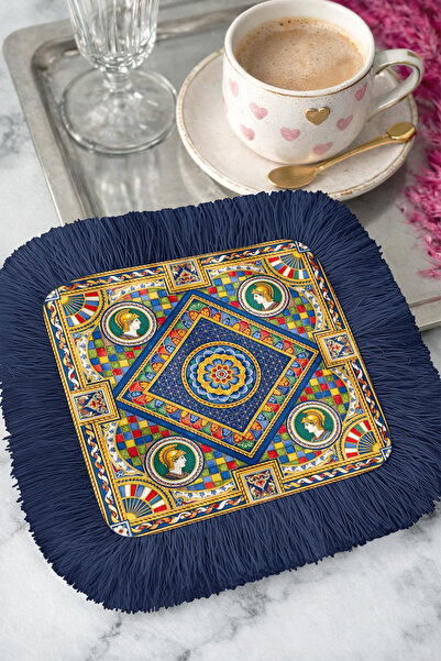 Evimde Bambaşka منديل تقديم بتصميم روماني قديم مزين بالشراشيب - منديل فاخر كل...