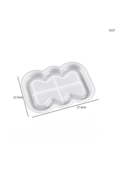 HOBİFLEX SİLİKON KALIP TAŞ TOZU İTHAL MUHTELİF BULUT ALTLIK TABAK KALIBI EPOK...