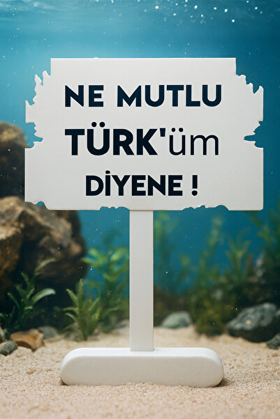 T×DEM Akvaryum Dekoru ⌭ NE MUTLU TÜRK'üm DİYENE ! ⌭ KarmaRenkler ⌭ MD İzmir P...