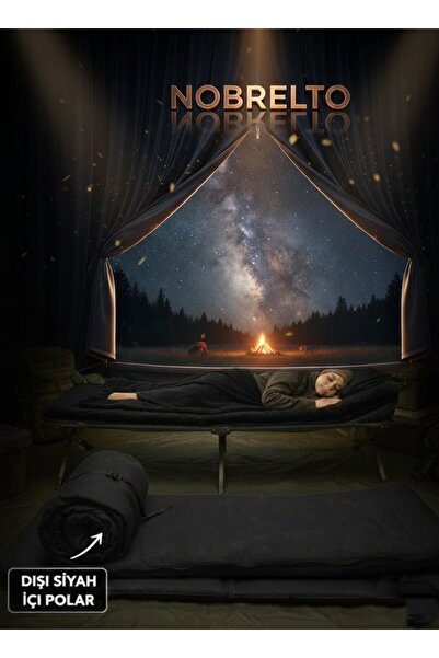 NOBRELTO -30°C Askeri Tip Polar İçlikli Uyku Tulumu - 2400 GR Su Geçirmez Çif...