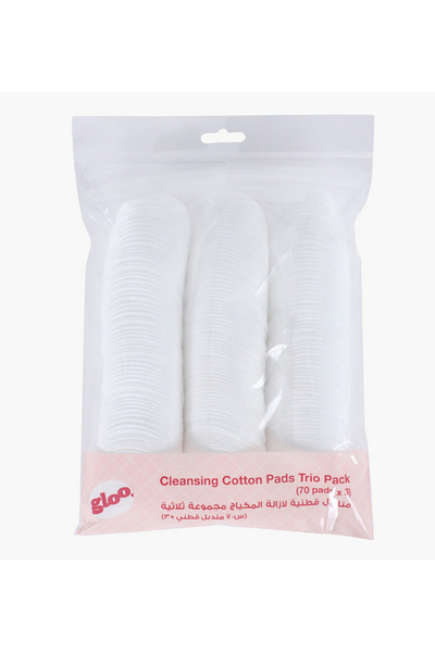 GLOO 210-Piece Cleansing Cotton Pads Trio Pack