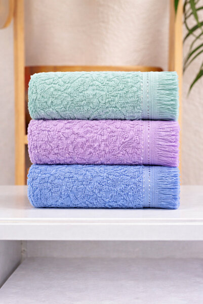 ÖZteks 3 pieces of 30-50 cm kitchen towel with fringes