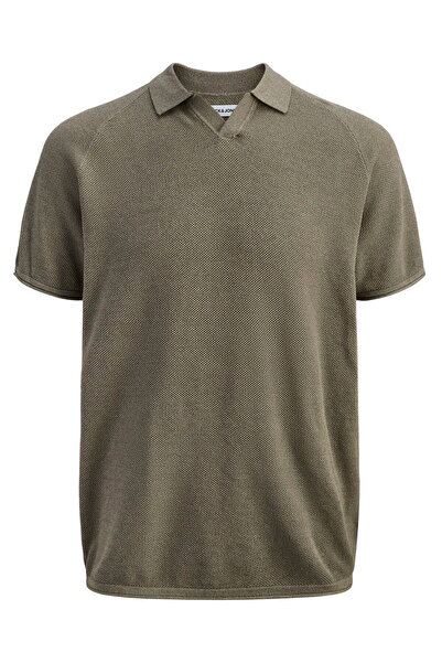 Jack & Jones Ανδρικό πλεκτό μπλουζάκι με λαιμόκοψη V - Hill