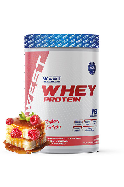 West Nutrition Whey Protein Powder 540 Gr 18 Servings Raspberry Trilici Flavored
