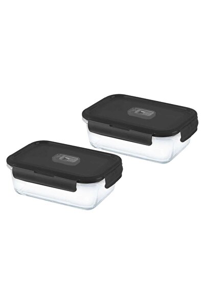 Luminarc علبة طعام مستطيلة نقية، 2 × 820 مل