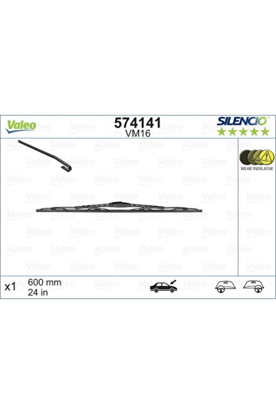 VALEO Lamelă ștergătoare 574141