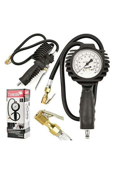 GEKO Αερόμετρο-Πιστόλι Φουσκώματος Ελαστικών Με Αναλογικό Μανόμετρο 0-12Bar T...