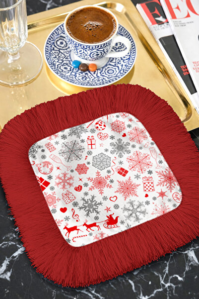 Evimde Bambaşka Χειμερινά Θαύματα: Χαρτοπετσέτα Παρουσίασης με Κρόσσια - Μποέ...