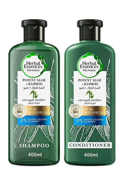 Herbal Essences Aloe Vera & Bamboo Shampoo & Conditioner Set for Dry & Frizzy...