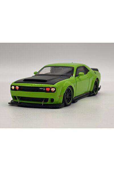OEM Mașină model metalic Dodge Challenger Hellcat SRT, 1:32, Trage înapoi, Uș...