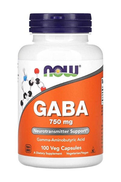 Now Foods Gaba 750mg 100 Veg Capsules