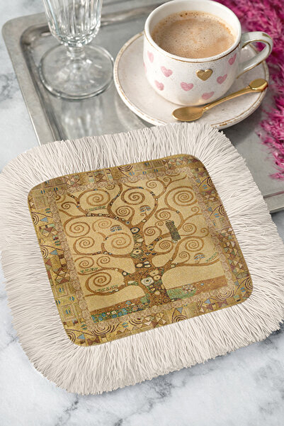 Evimde Bambaşka Artistic Elegance Fringed Presentation Napkin - Power of Natu...