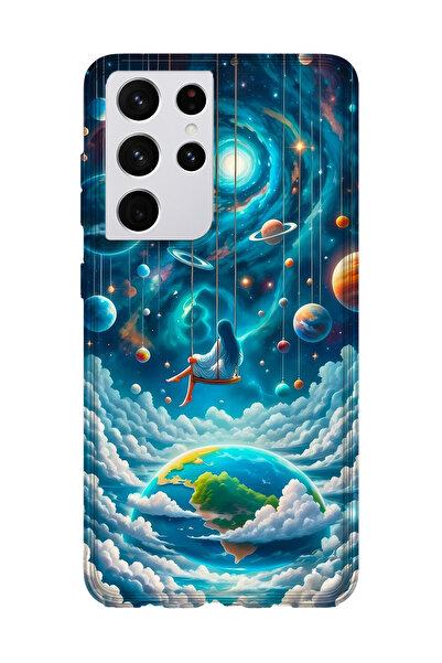 lelia حافظة هاتف شفافة متوافقة مع جالاكسي S21 الترا مطبوع |   مجموعة كوزميك و...