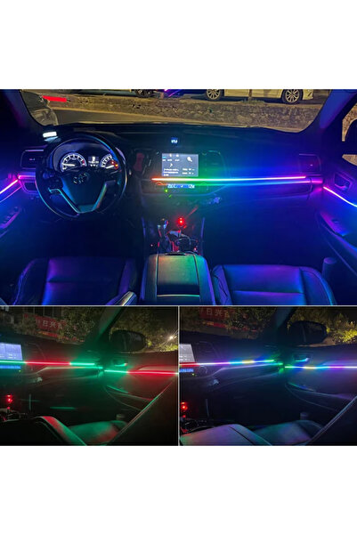 OEM Bandă LED RGB USB de 1,2 m – Iluminare ambientală interioară auto, contro...