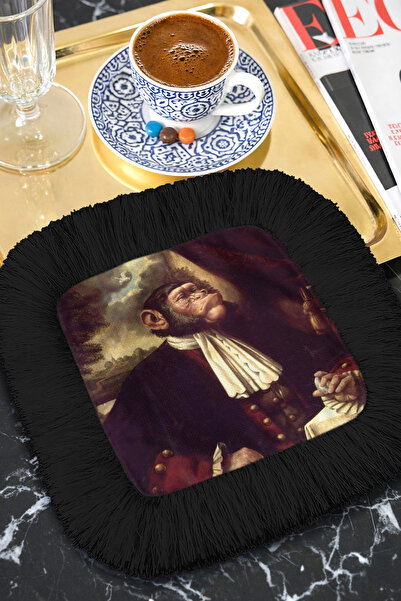 Evimde Bambaşka Șervețel de prezentare cu franjuri Avant-Garde Portrait - Șer...