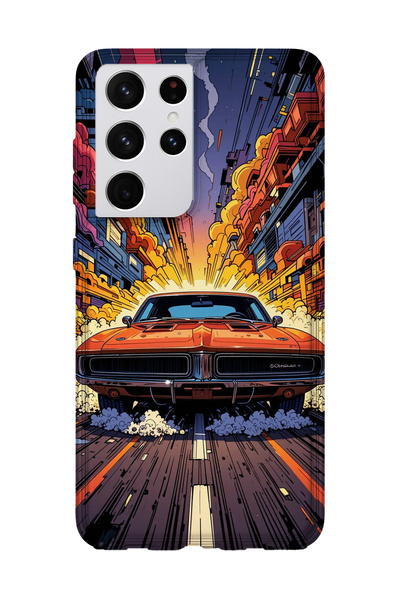 lelia حافظة هاتف شفافة مطبوعة متوافقة مع هاتف سامسونج جالاكسي S21 الترا |   م...