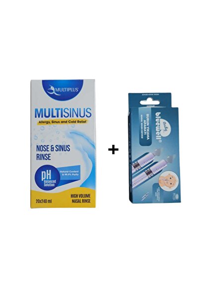 MaxiMood Multiplus Burun Ve Sinüs Temizleme Kiti+Bluewell 2'li Bebek Burun Yı...